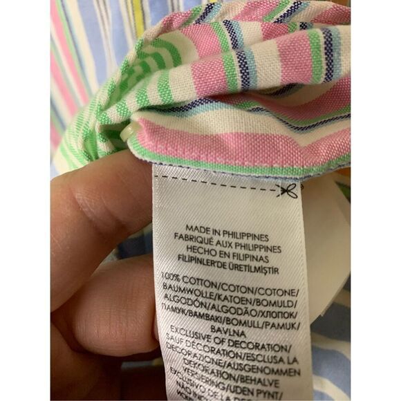 Ralph Lauren 100% cotton fun shirt striped men's size large NEW WITH TAGS - Picture 7 of 7